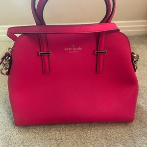 Hot Pink Kate Spade Crossbody Satchel Handbag
